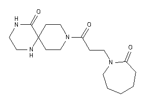 3-[3-(2-ketoazepan-1-yl)propanoyl]-3,8,11-triazaspiro[5.5]undecan-7-one