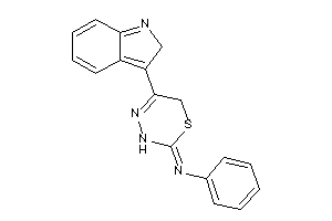 Image of [5-(2H-indol-3-yl)-3,6-dihydro-1,3,4-thiadiazin-2-ylidene]-phenyl-amine