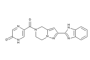 5-[2-(1H-benzimidazol-2-yl)-6,7-dihydro-4H-pyrazolo[1,5-a]pyrazine-5-carbonyl]-1H-pyrazin-2-one