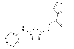 2-[(5-anilino-1,3,4-thiadiazol-2-yl)thio]-1-(2H-pyrrol-5-yl)ethanone