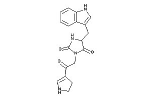 Image of 5-(1H-indol-3-ylmethyl)-3-[2-keto-2-(2-pyrrolin-3-yl)ethyl]hydantoin
