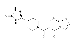 6-[4-(5-keto-1,4-dihydro-1,2,4-triazol-3-yl)piperidine-1-carbonyl]thiazolo[3,2-a]pyrimidin-5-one