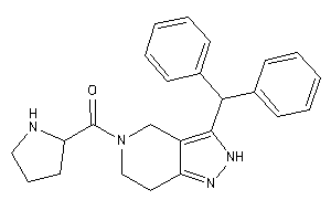 (3-benzhydryl-2,4,6,7-tetrahydropyrazolo[4,3-c]pyridin-5-yl)-pyrrolidin-2-yl-methanone