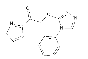 2-[(4-phenyl-1,2,4-triazol-3-yl)thio]-1-(2H-pyrrol-5-yl)ethanone