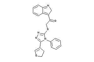 Image of 2-[[5-(2,3-dihydrofuran-4-yl)-4-phenyl-1,2,4-triazol-3-yl]thio]-1-(2H-indol-3-yl)ethanone