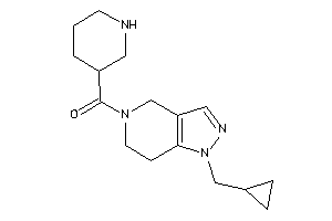 [1-(cyclopropylmethyl)-6,7-dihydro-4H-pyrazolo[4,3-c]pyridin-5-yl]-(3-piperidyl)methanone