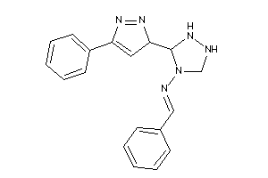 Benzal-[3-(5-phenyl-3H-pyrazol-3-yl)-1,2,4-triazolidin-4-yl]amine