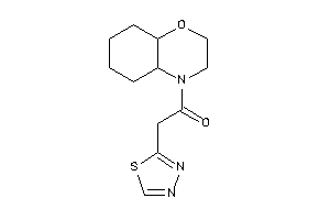 1-(2,3,4a,5,6,7,8,8a-octahydrobenzo[b][1,4]oxazin-4-yl)-2-(1,3,4-thiadiazol-2-yl)ethanone