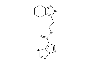 Image of N-[2-(4,5,6,7-tetrahydro-2H-indazol-3-yl)ethyl]-1H-pyrazolo[1,5-a]imidazole-7-carboxamide