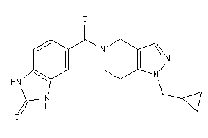 5-[1-(cyclopropylmethyl)-6,7-dihydro-4H-pyrazolo[4,3-c]pyridine-5-carbonyl]-1,3-dihydrobenzimidazol-2-one