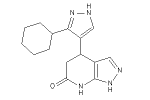 Image of 4-(3-cyclohexyl-1H-pyrazol-4-yl)-1,4,5,7-tetrahydropyrazolo[3,4-b]pyridin-6-one