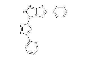 6-phenyl-3-(5-phenyl-3H-pyrazol-3-yl)-2,3-dihydro-[1,2,4]triazolo[3,4-b][1,3,4]thiadiazole