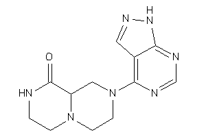 2-(1H-pyrazolo[3,4-d]pyrimidin-4-yl)-3,4,6,7,8,9a-hexahydro-1H-pyrazino[1,2-a]pyrazin-9-one