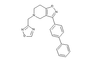 5-(1,2,4-oxadiazol-3-ylmethyl)-3-(4-phenylphenyl)-6,7-dihydro-4H-isoxazolo[4,5-c]pyridine