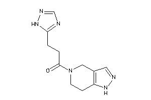 1-(1,4,6,7-tetrahydropyrazolo[4,3-c]pyridin-5-yl)-3-(1H-1,2,4-triazol-5-yl)propan-1-one