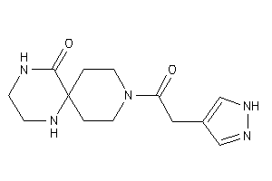 3-[2-(1H-pyrazol-4-yl)acetyl]-3,8,11-triazaspiro[5.5]undecan-7-one
