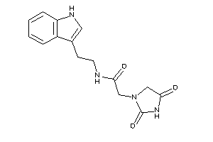 2-(2,4-diketoimidazolidin-1-yl)-N-[2-(1H-indol-3-yl)ethyl]acetamide