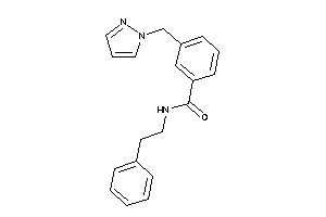 N-phenethyl-3-(pyrazol-1-ylmethyl)benzamide