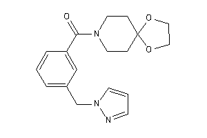 1,4-dioxa-8-azaspiro[4.5]decan-8-yl-[3-(pyrazol-1-ylmethyl)phenyl]methanone