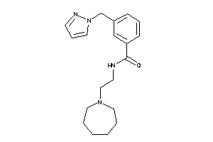 N-[2-(azepan-1-yl)ethyl]-3-(pyrazol-1-ylmethyl)benzamide