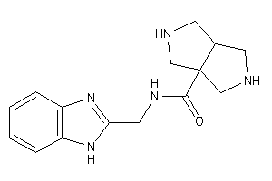 N-(1H-benzimidazol-2-ylmethyl)-2,3,3a,4,5,6-hexahydro-1H-pyrrolo[3,4-c]pyrrole-6a-carboxamide