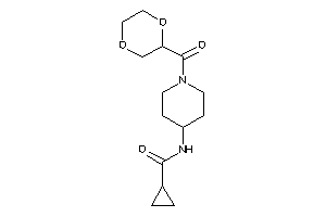 N-[1-(1,4-dioxane-2-carbonyl)-4-piperidyl]cyclopropanecarboxamide