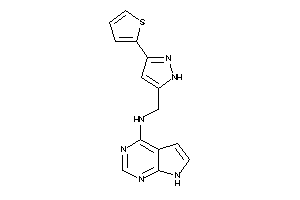 7H-pyrrolo[2,3-d]pyrimidin-4-yl-[[3-(2-thienyl)-1H-pyrazol-5-yl]methyl]amine