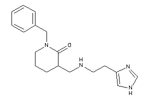 1-benzyl-3-[[2-(1H-imidazol-4-yl)ethylamino]methyl]-2-piperidone