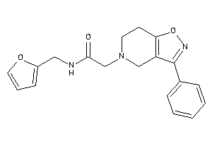 Image of N-(2-furfuryl)-2-(3-phenyl-6,7-dihydro-4H-isoxazolo[4,5-c]pyridin-5-yl)acetamide