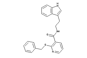 2-(benzylthio)-N-[2-(1H-indol-3-yl)ethyl]nicotinamide