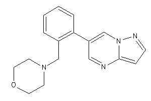 4-(2-pyrazolo[1,5-a]pyrimidin-6-ylbenzyl)morpholine