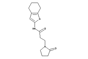 3-(2-ketopyrrolidino)-N-(4,5,6,7-tetrahydrobenzothiophen-2-yl)propionamide