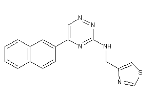 [5-(2-naphthyl)-1,2,4-triazin-3-yl]-(thiazol-4-ylmethyl)amine