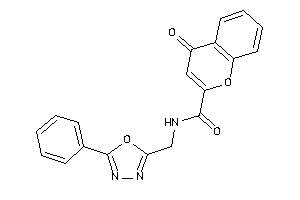 4-keto-N-[(5-phenyl-1,3,4-oxadiazol-2-yl)methyl]chromene-2-carboxamide