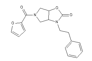 Image of 5-(2-furoyl)-3-phenethyl-3a,4,6,6a-tetrahydropyrrolo[3,4-d]oxazol-2-one