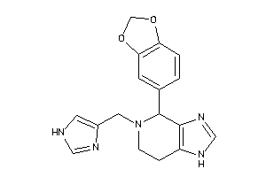 4-(1,3-benzodioxol-5-yl)-5-(1H-imidazol-4-ylmethyl)-1,4,6,7-tetrahydroimidazo[4,5-c]pyridine