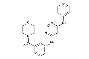 [3-[(6-anilinopyrimidin-4-yl)amino]phenyl]-morpholino-methanone