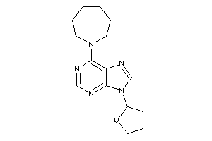 6-(azepan-1-yl)-9-(tetrahydrofuryl)purine