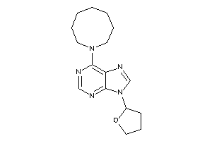 6-(azocan-1-yl)-9-(tetrahydrofuryl)purine