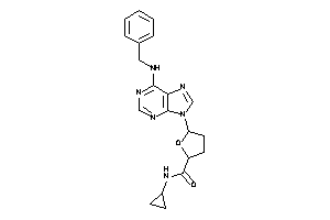 5-[6-(benzylamino)purin-9-yl]-N-cyclopropyl-tetrahydrofuran-2-carboxamide