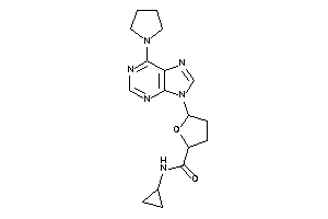 N-cyclopropyl-5-(6-pyrrolidinopurin-9-yl)tetrahydrofuran-2-carboxamide