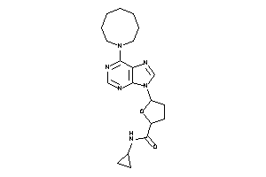 5-[6-(azocan-1-yl)purin-9-yl]-N-cyclopropyl-tetrahydrofuran-2-carboxamide