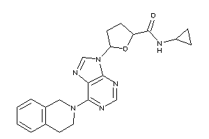 N-cyclopropyl-5-[6-(3,4-dihydro-1H-isoquinolin-2-yl)purin-9-yl]tetrahydrofuran-2-carboxamide