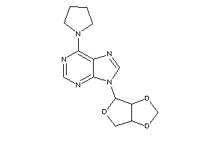 9-(3a,4,6,6a-tetrahydrofuro[3,4-d][1,3]dioxol-4-yl)-6-pyrrolidino-purine