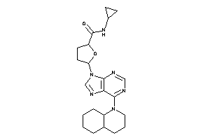 5-[6-(3,4,4a,5,6,7,8,8a-octahydro-2H-quinolin-1-yl)purin-9-yl]-N-cyclopropyl-tetrahydrofuran-2-carboxamide