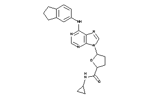 N-cyclopropyl-5-[6-(indan-5-ylamino)purin-9-yl]tetrahydrofuran-2-carboxamide