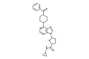 Image of 5-[6-(4-benzoylpiperidino)purin-9-yl]-N-cyclopropyl-tetrahydrofuran-2-carboxamide