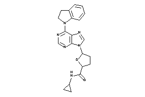 N-cyclopropyl-5-(6-indolin-1-ylpurin-9-yl)tetrahydrofuran-2-carboxamide