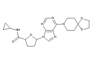 N-cyclopropyl-5-[6-(1,4-dioxa-8-azaspiro[4.5]decan-8-yl)purin-9-yl]tetrahydrofuran-2-carboxamide