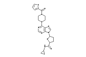 N-cyclopropyl-5-[6-[4-(2-furoyl)piperazino]purin-9-yl]tetrahydrofuran-2-carboxamide